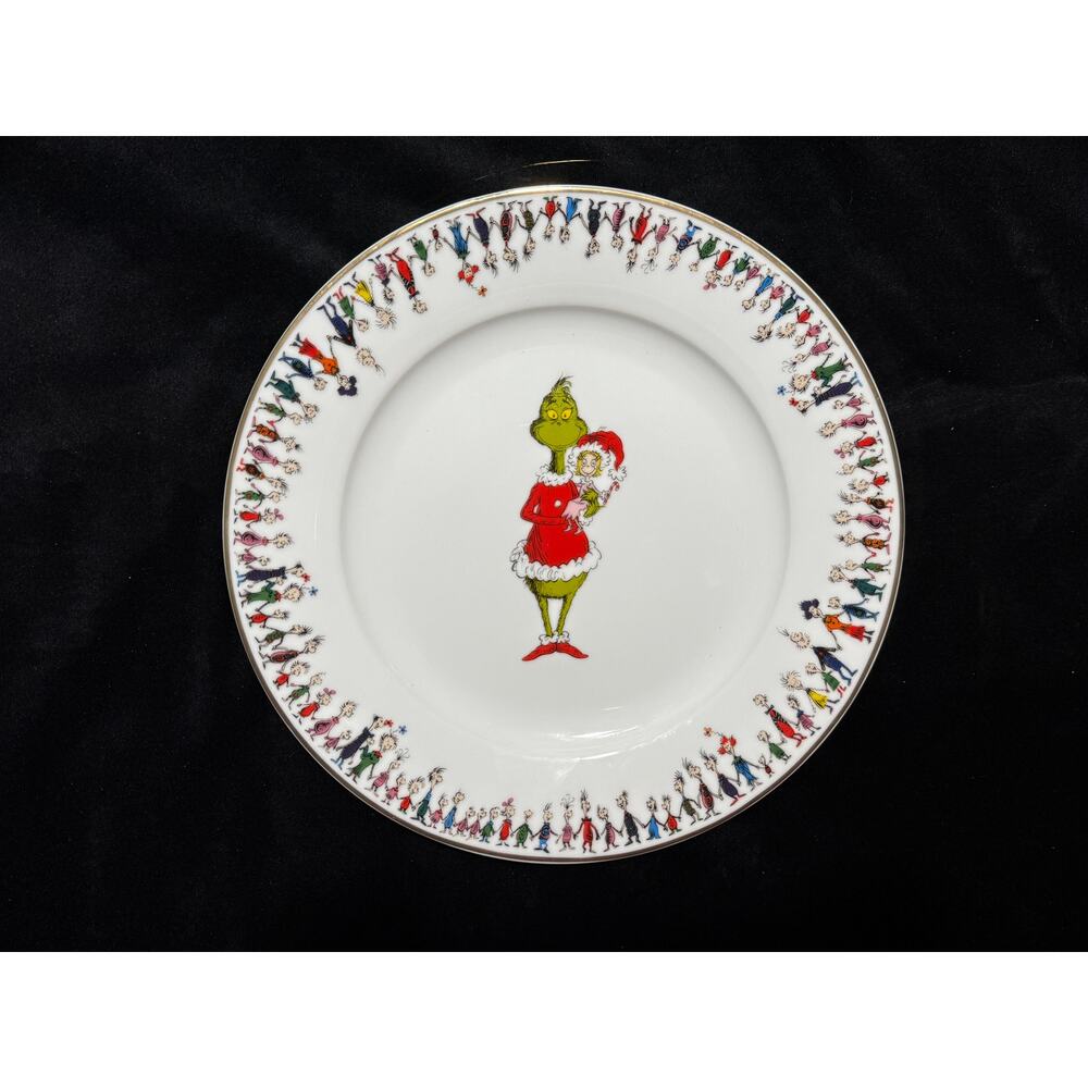 Dr. Seuss Zrike 2024 Dinner Plate Cindy Lou Hoo Hooville Grinch